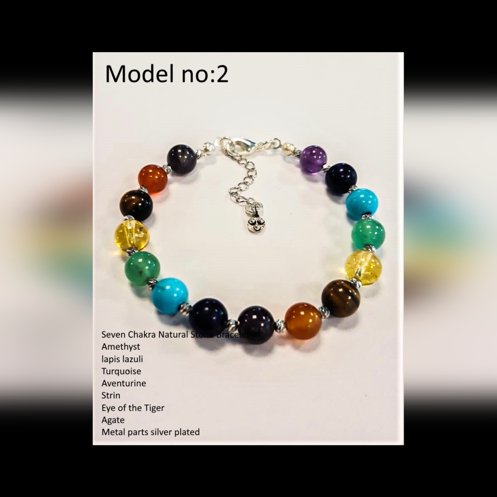 bracelet cakra natural stone